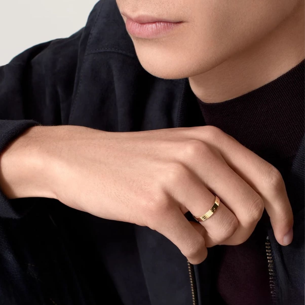 ANILLO LOVE DELGADO DORADO