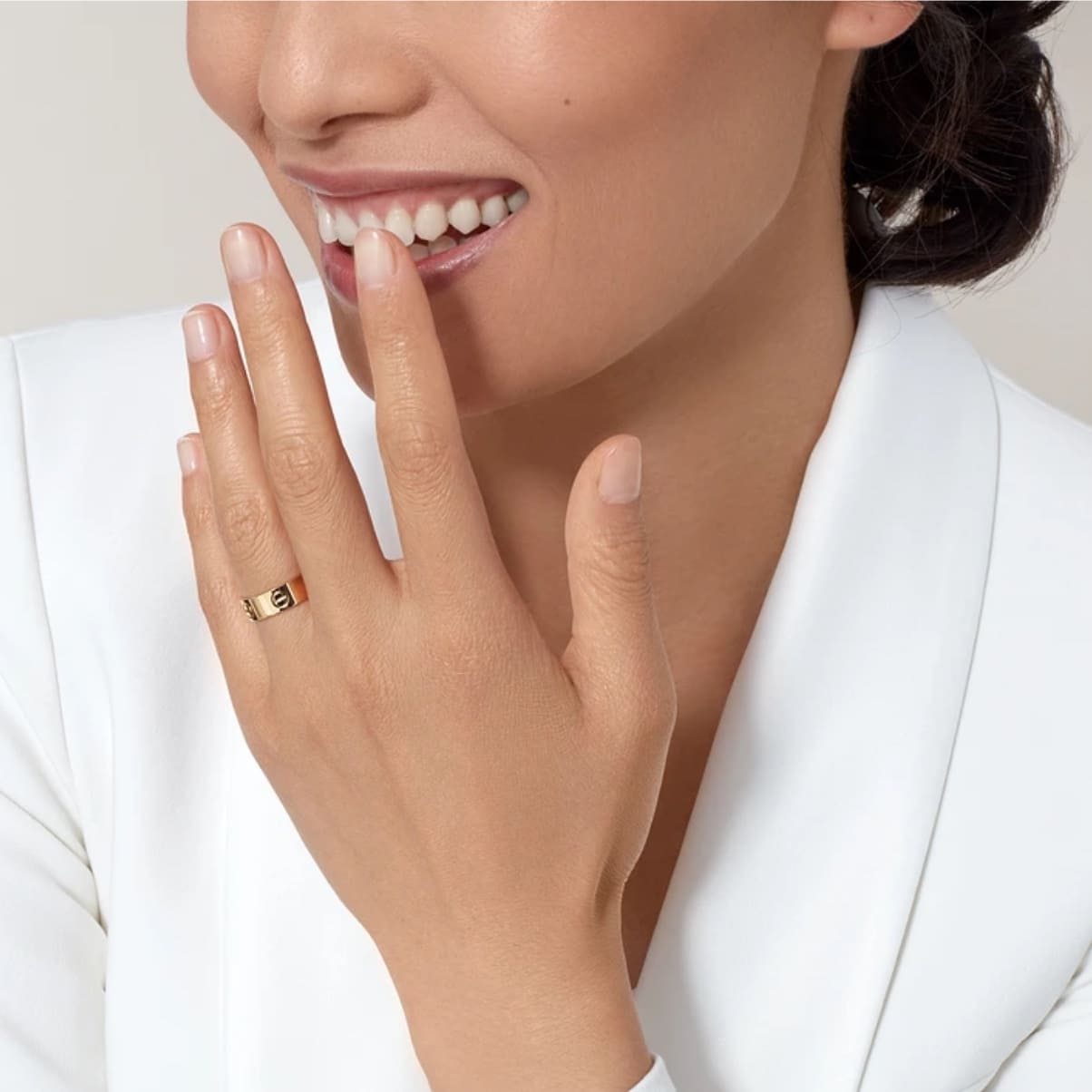ANILLO LOVE ANCHO DORADO