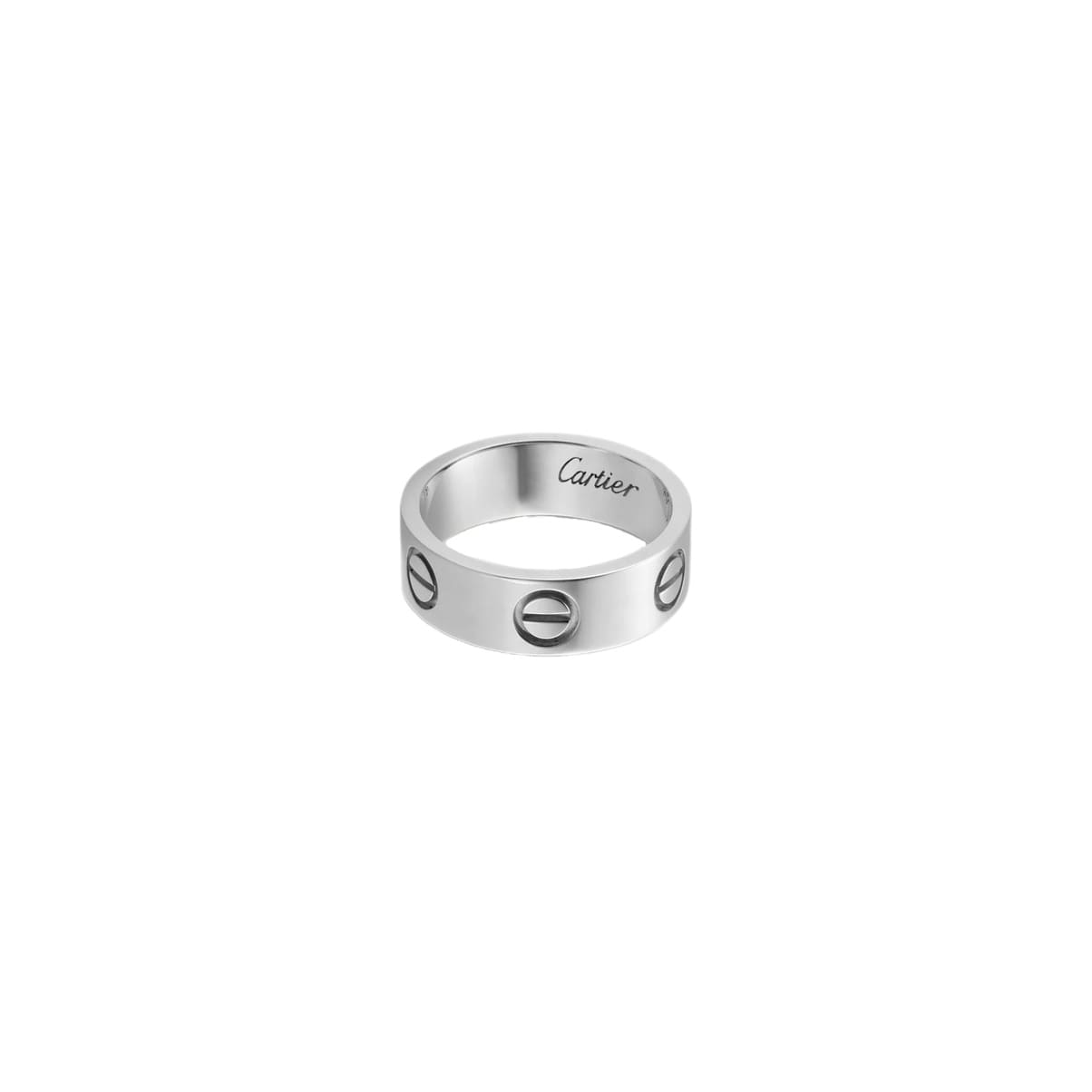 ANILLO LOVE ANCHO PLATEADO