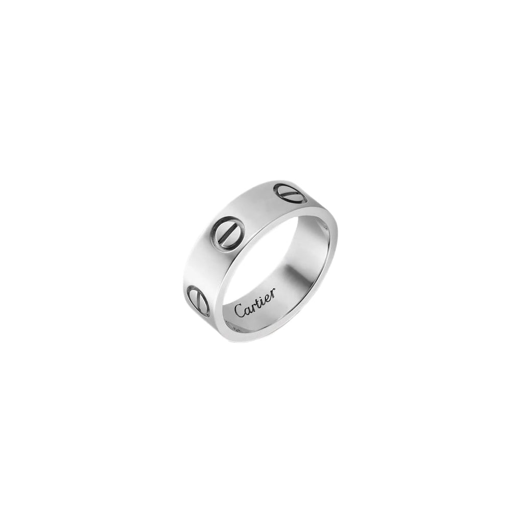 ANILLO LOVE ANCHO PLATEADO