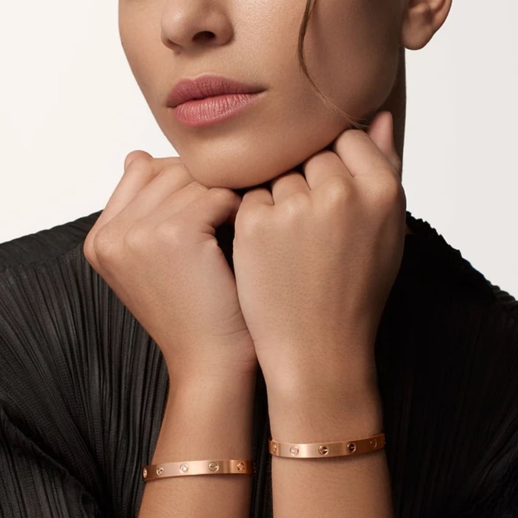PULSERA LOVE SENCILLA ORO ROSA