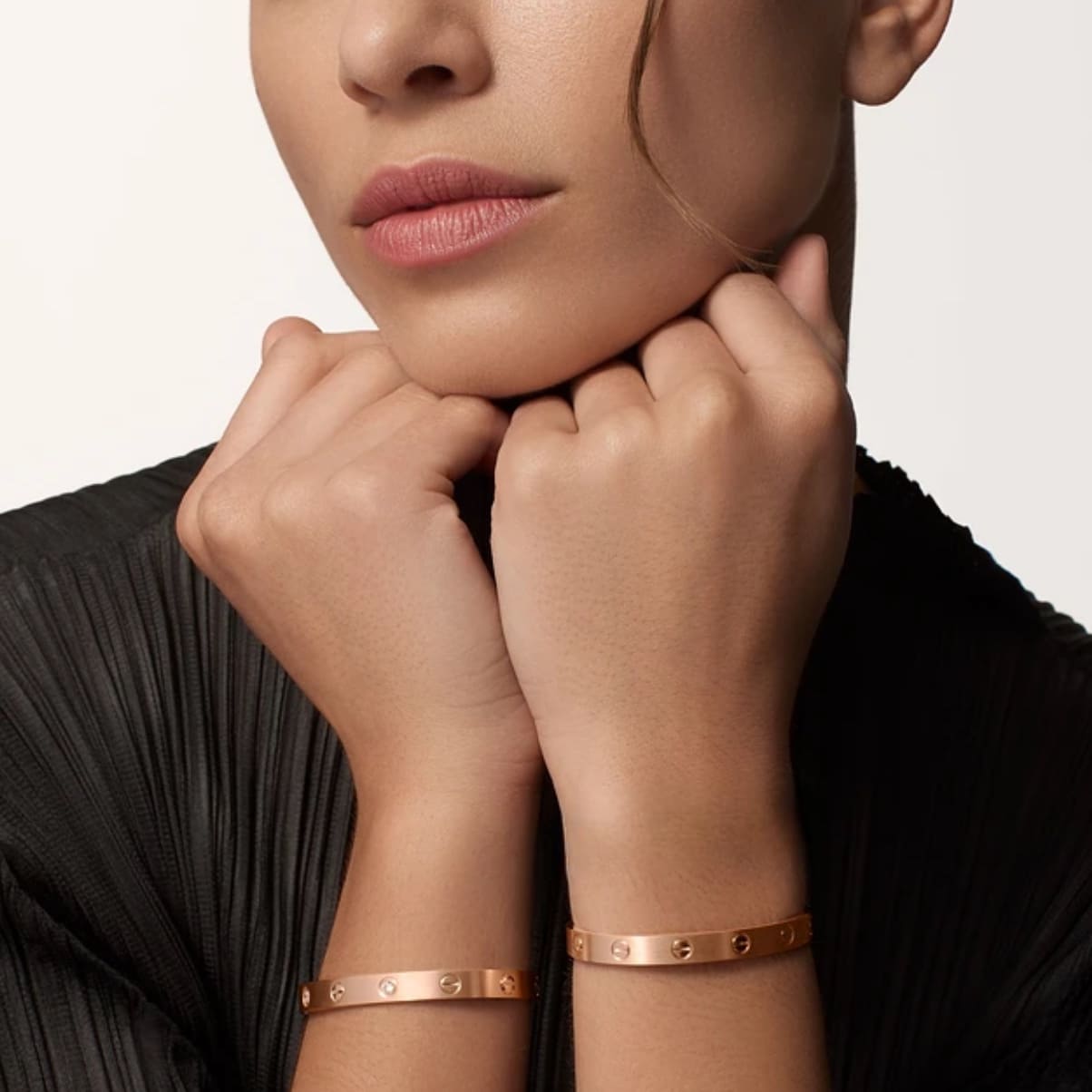 PULSERA LOVE SENCILLA ORO ROSA