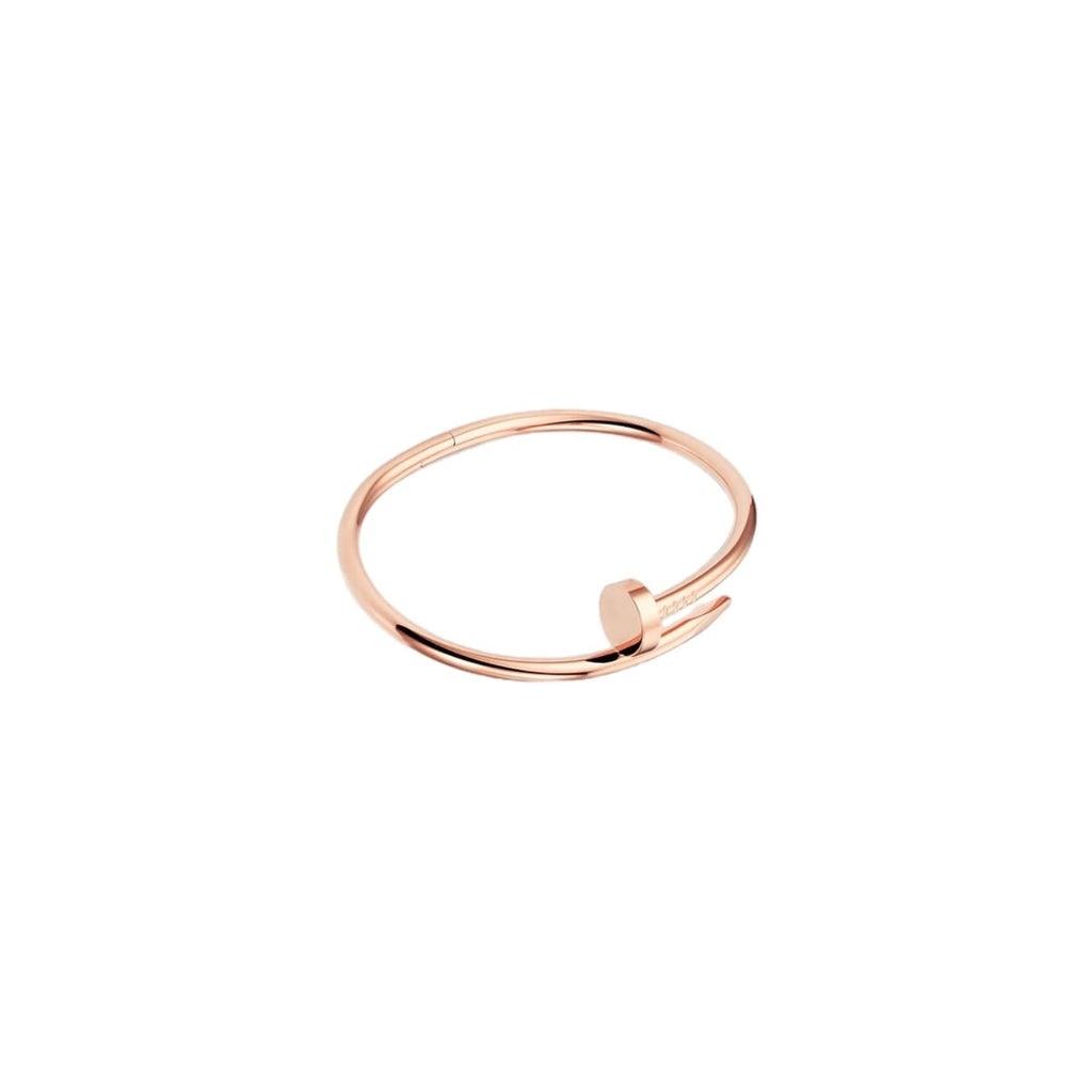 PULSERA CLAVO ORO ROSA