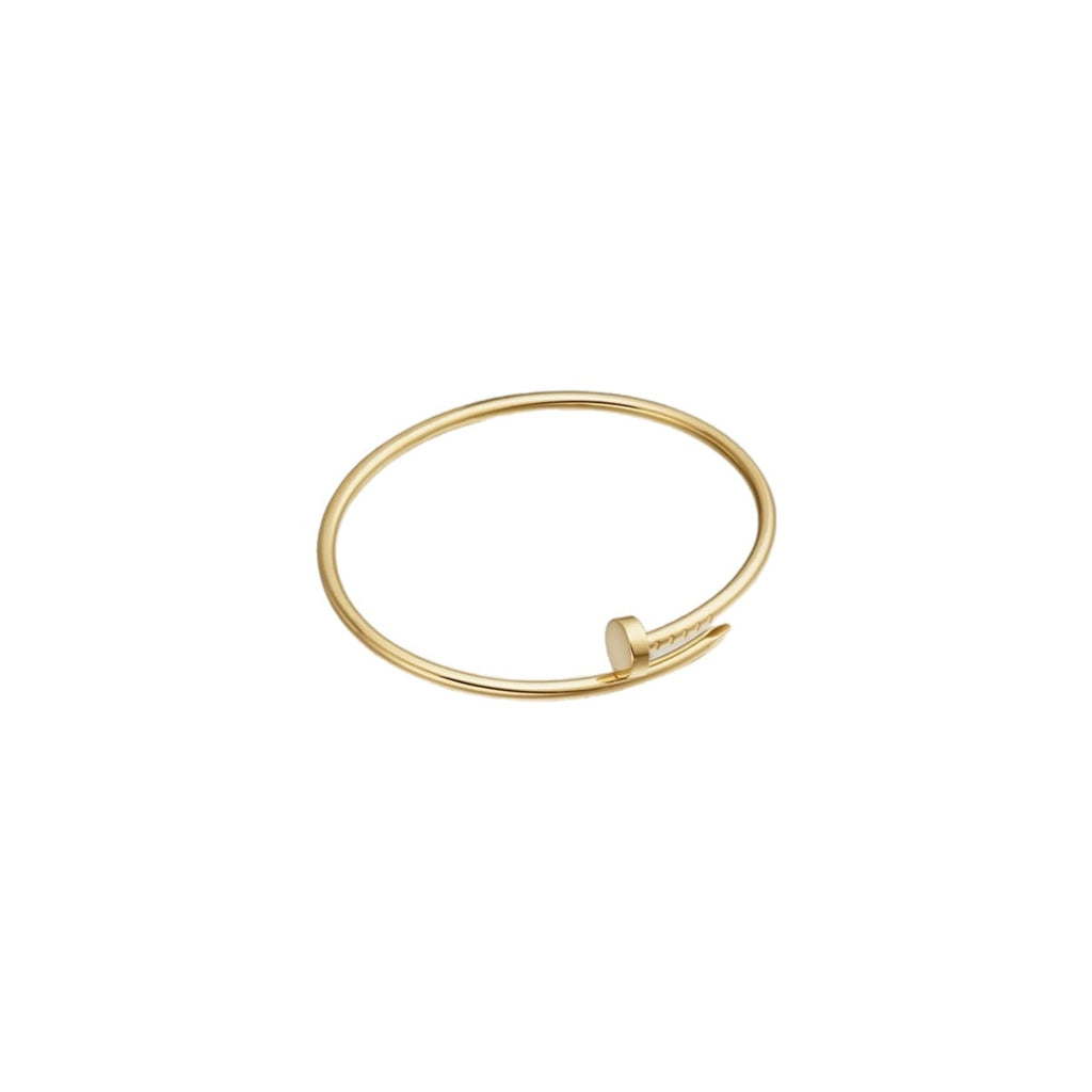 PULSERA CLAVO DELGADA DORADA