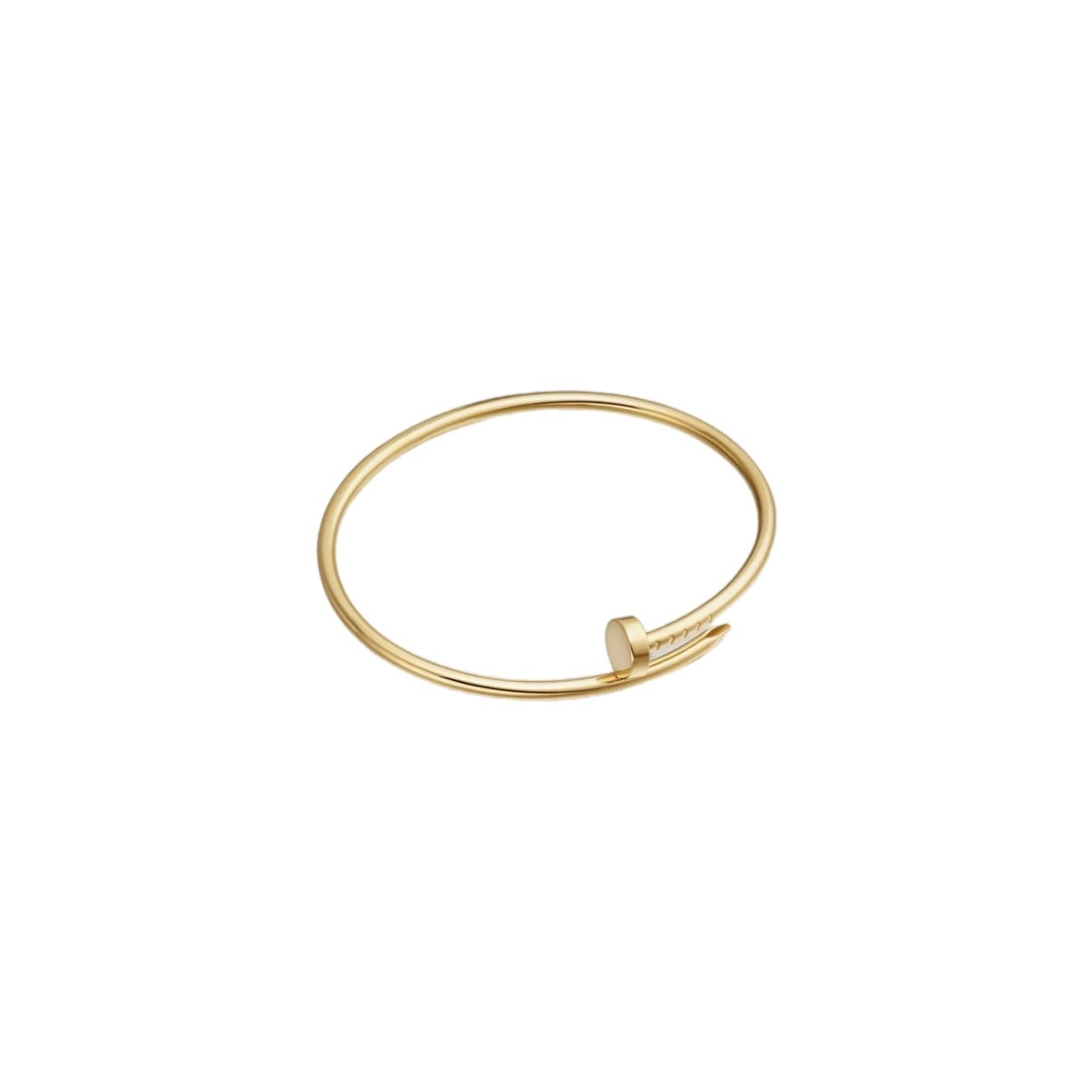 PULSERA CLAVO DELGADA DORADA