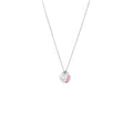 COLLAR DOBLE PLACA ROSA