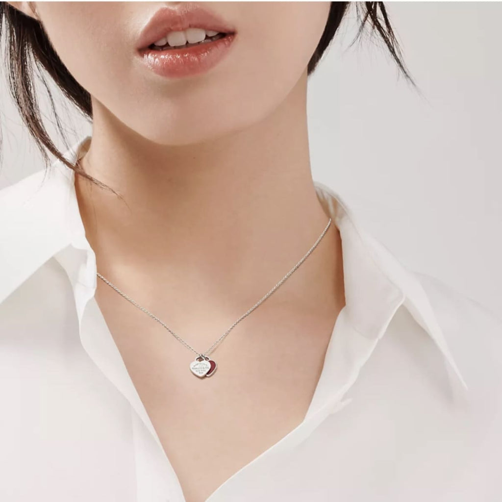 COLLAR DOBLE PLACA ROJO