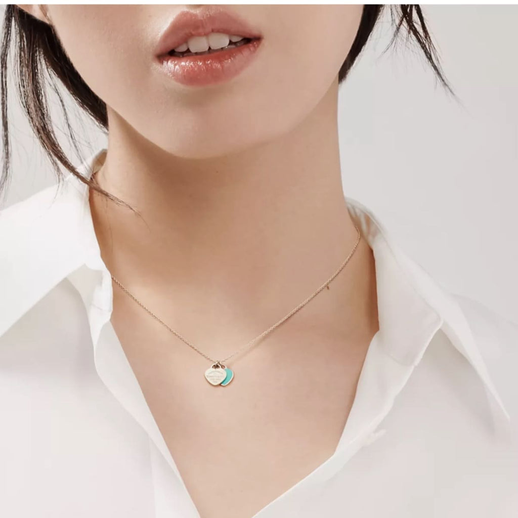 COLLAR DOBLE PLACA AZUL