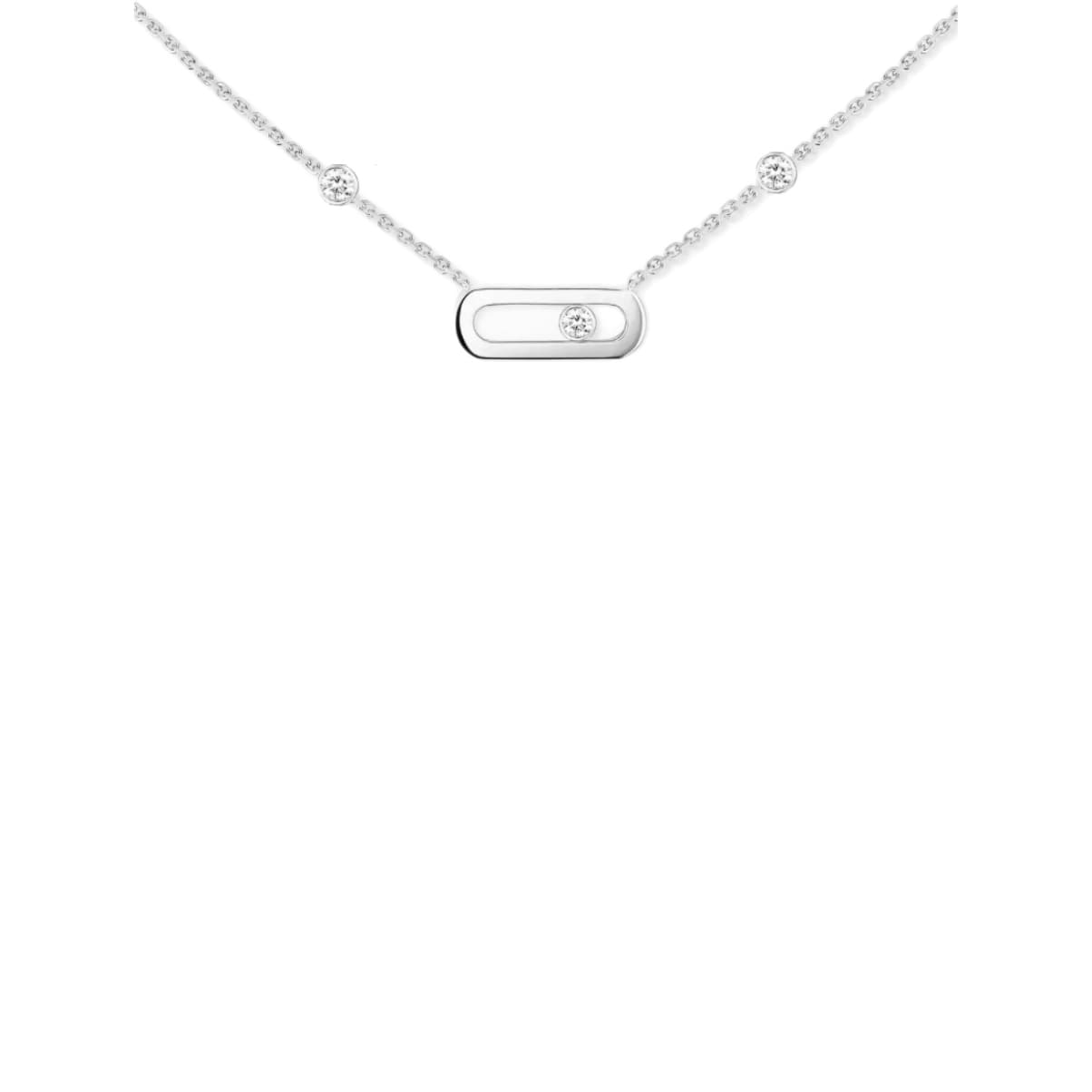 COLLAR MOVE UNO PLATEADO