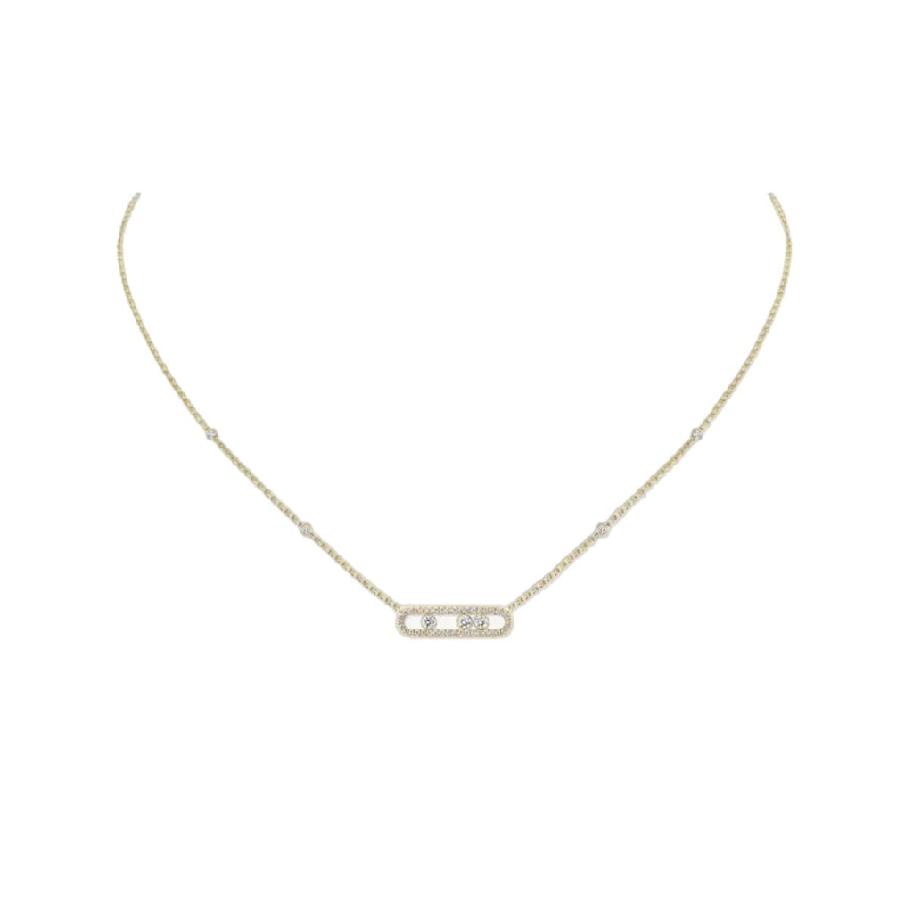 COLLAR MOVE PAVÉ DORADO