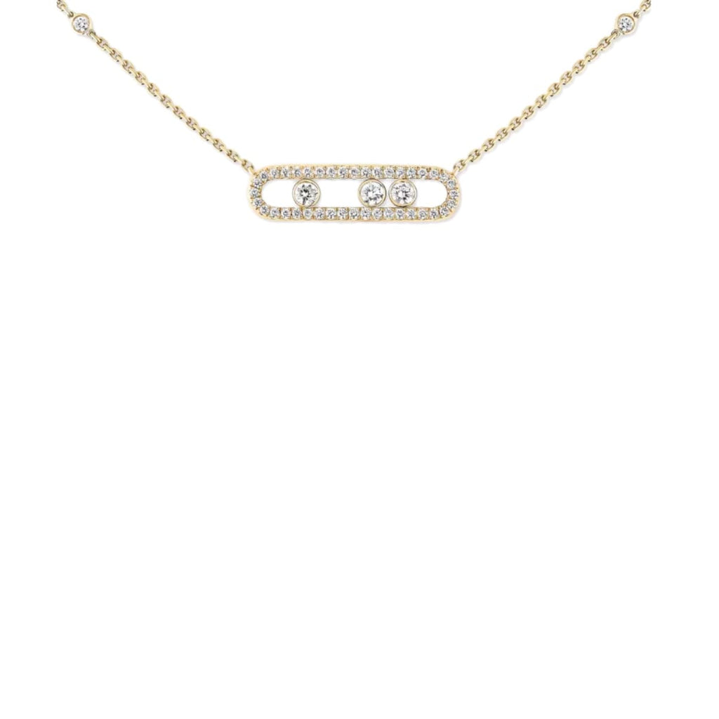 COLLAR MOVE PAVÉ DORADO