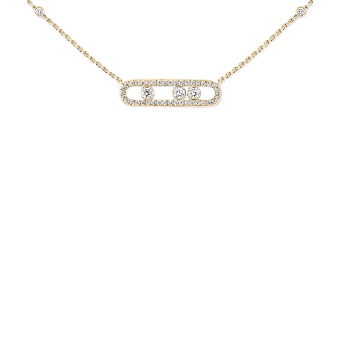 COLLAR MOVE PAVÉ DORADO