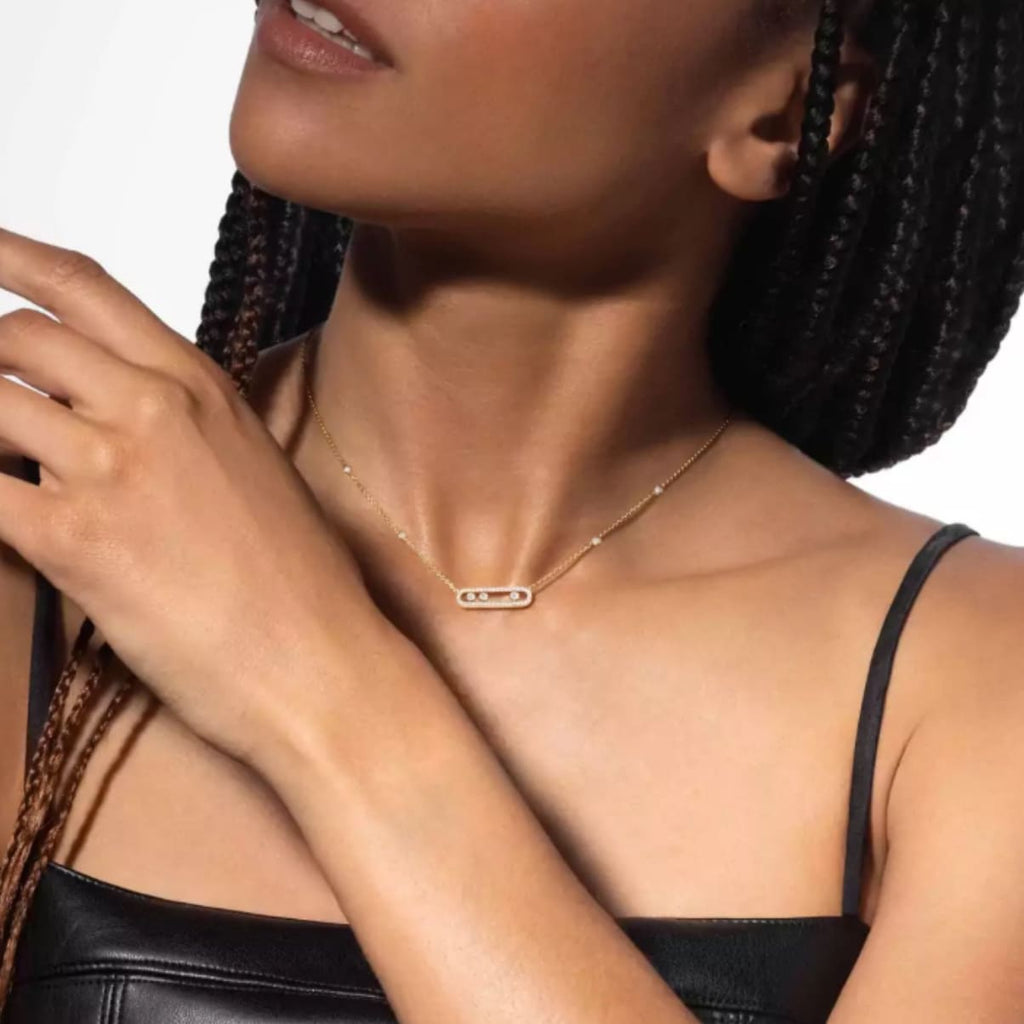 COLLAR MOVE PAVÉ DORADO