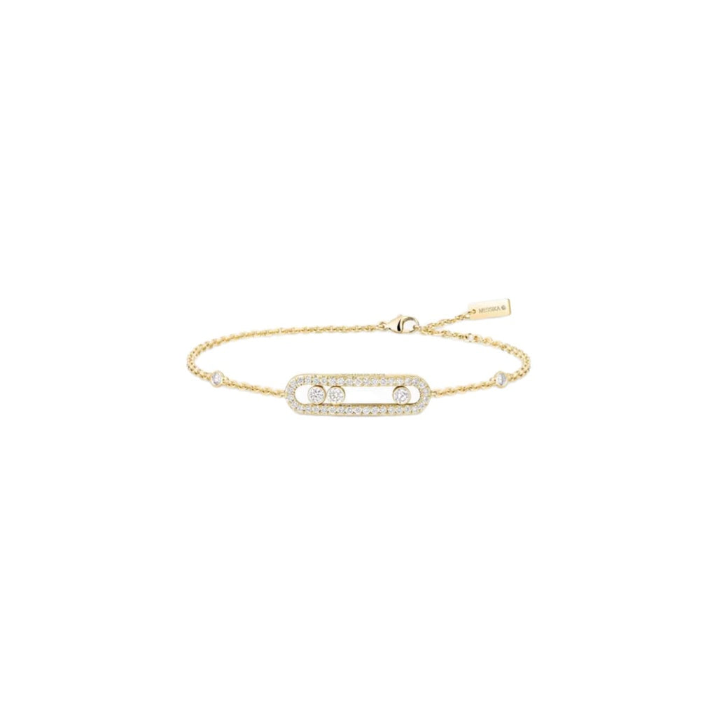 PULSERA BABY MOVE PAVÉ DORADA