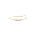 PULSERA BABY MOVE PAVÉ DORADA