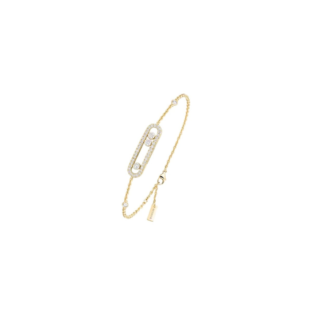 PULSERA BABY MOVE PAVÉ DORADA