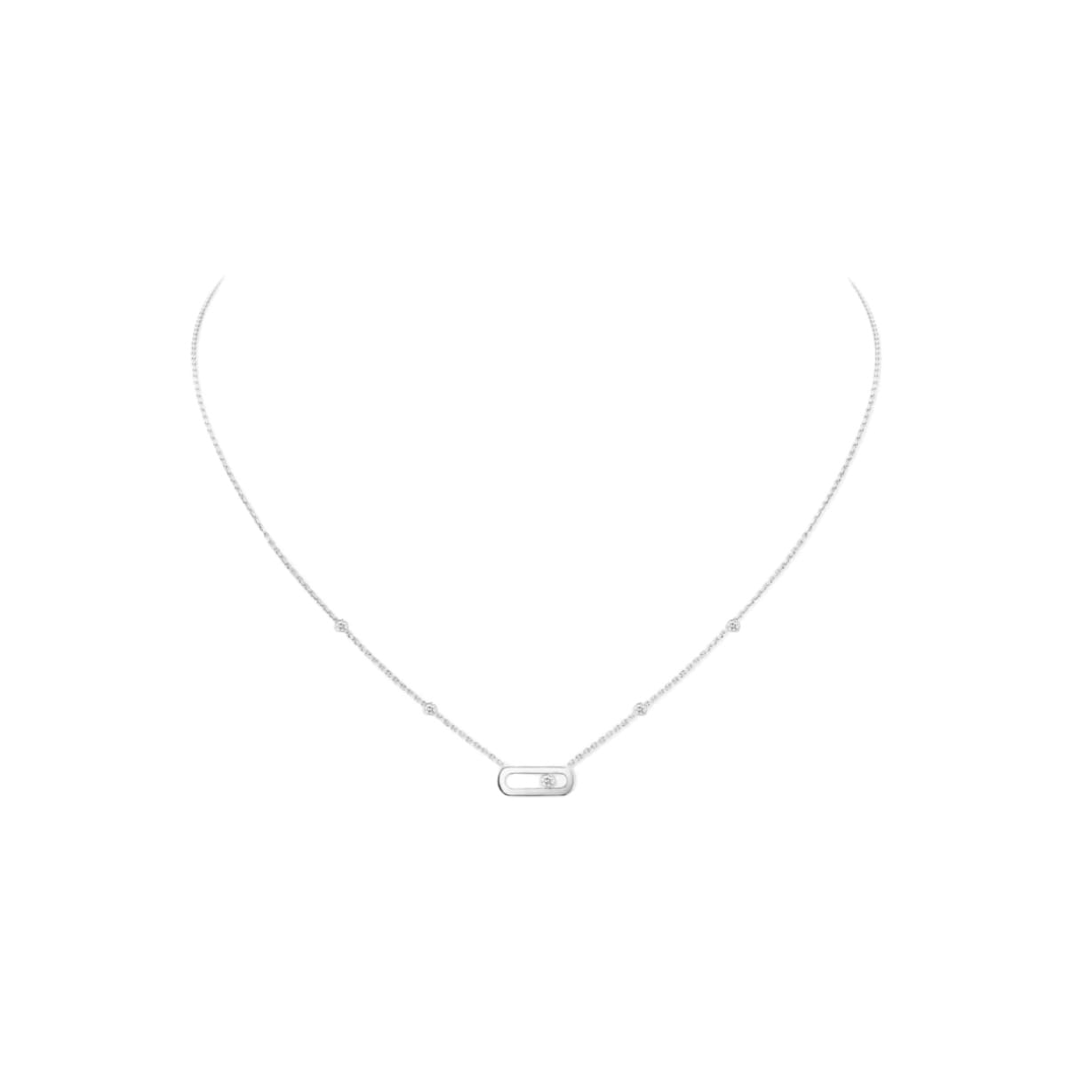 COLLAR MOVE UNO PLATEADO