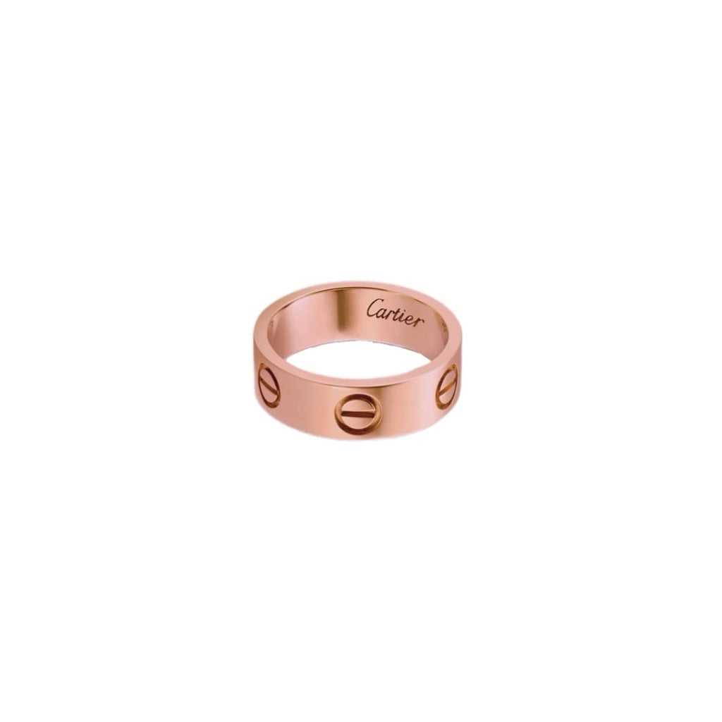 ANILLO LOVE ANCHO ORO ROSA